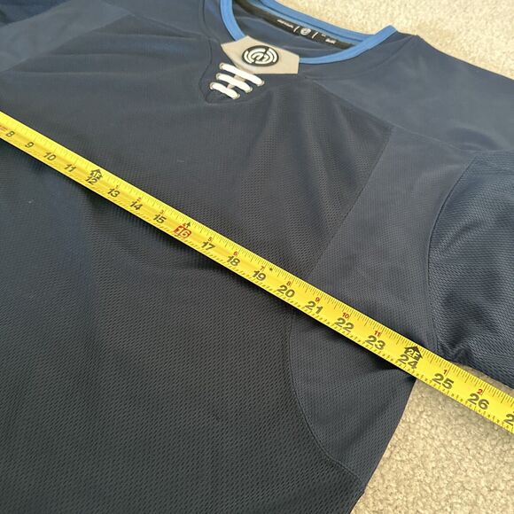 Winnipeg Jets Colors Blank Monkey Hockey Jersey Adult Size GC Goal Cut Blue - Picture 5 of 9